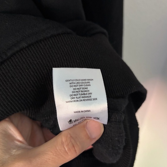 WHITE FOX 3 Offstage Hoodie Black Monochrome Size Small Medium - Picture 6 of 6